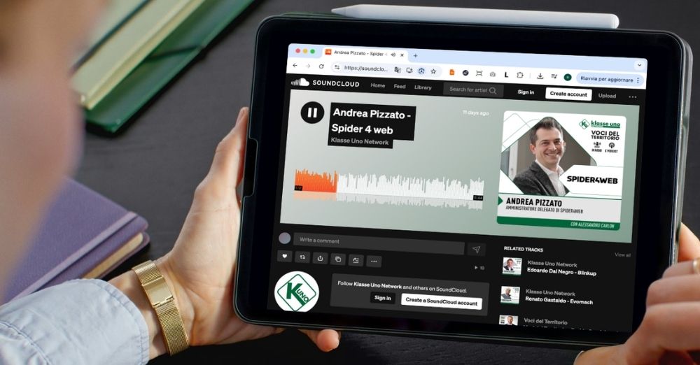 Spider 4 Web su Klasse Uno: Andrea Pizzato ospite di Voci di Territorio